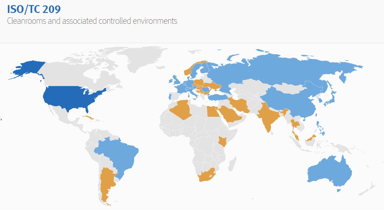 ISO / TC 209 "TEMİZODALAR VE İLGİLİ KONTROLLÜ ORTAMLAR"