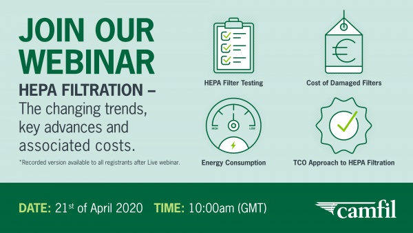 Online HEPA filtre webinarına, ücretsiz olarak katılabilirsiniz.